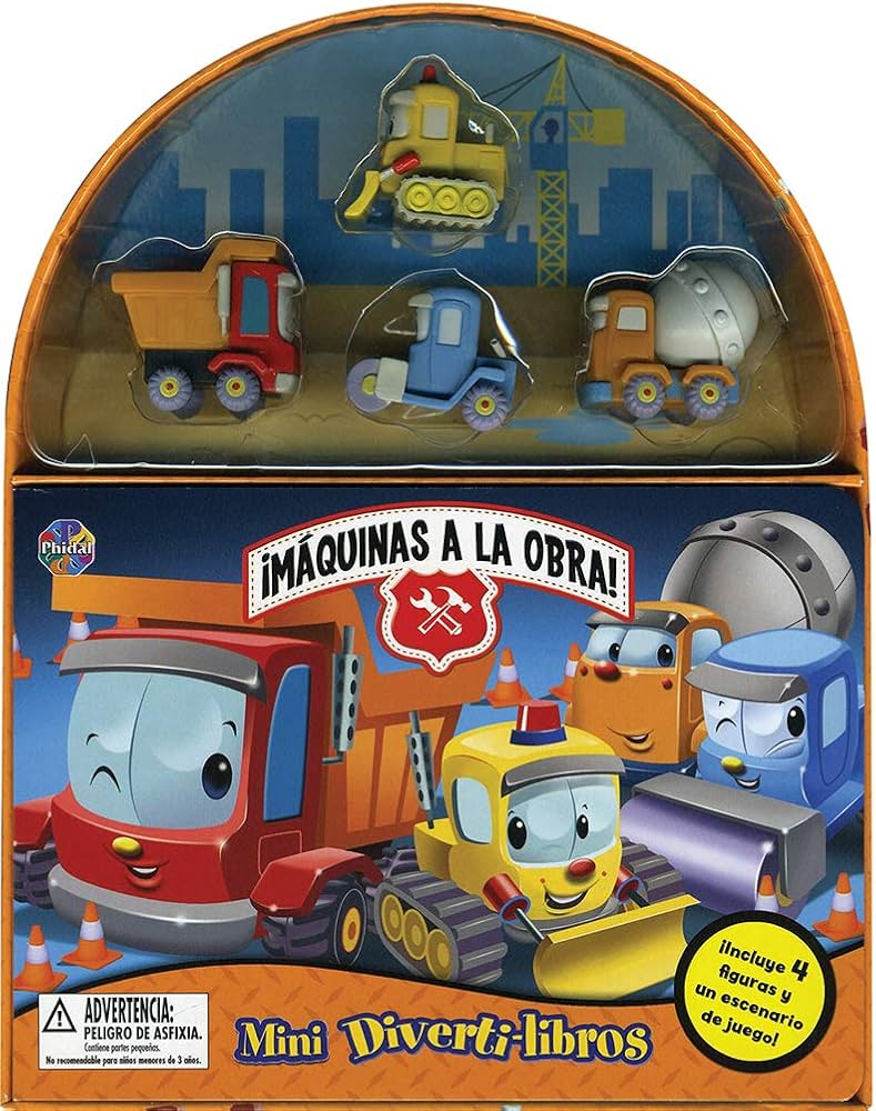 Mini diverti-libros - Máquinas a la obra