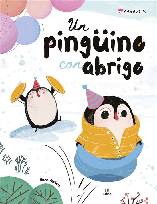 Un pingüino con abrigo