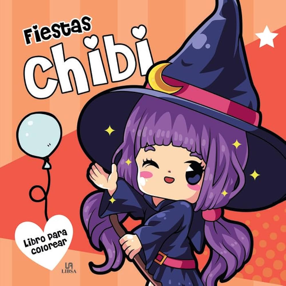 Libro para colorear - Fiesta chibi