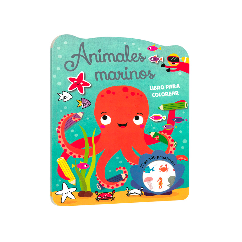 Animales marinos - Libro para colorear