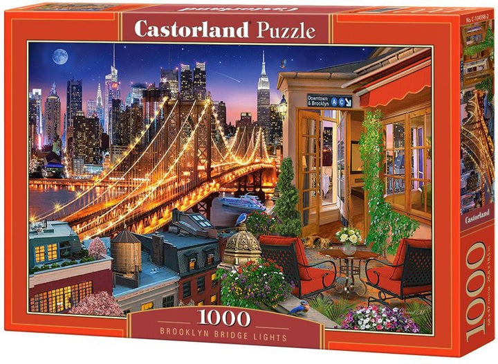 Rompecabezas 1000 piezas - Brooklyn Bridge Lights