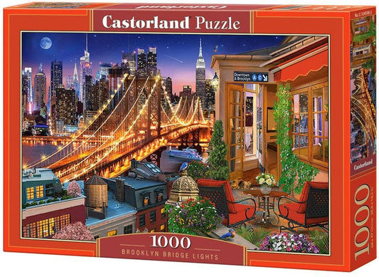 Rompecabezas 1000 piezas - Brooklyn Bridge Lights