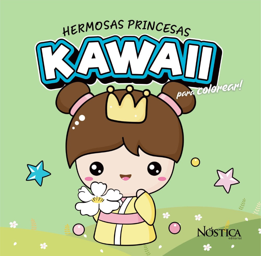 Hermosas princesas para colorear - Kawaii