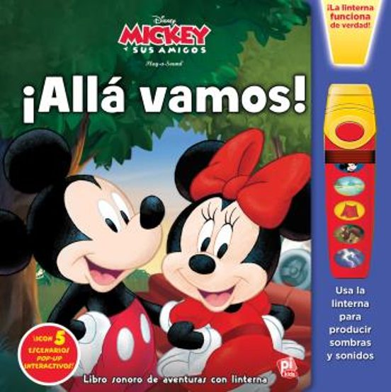 Linterna con sonido. Minnie y Mickey. !Allá vamos¡
