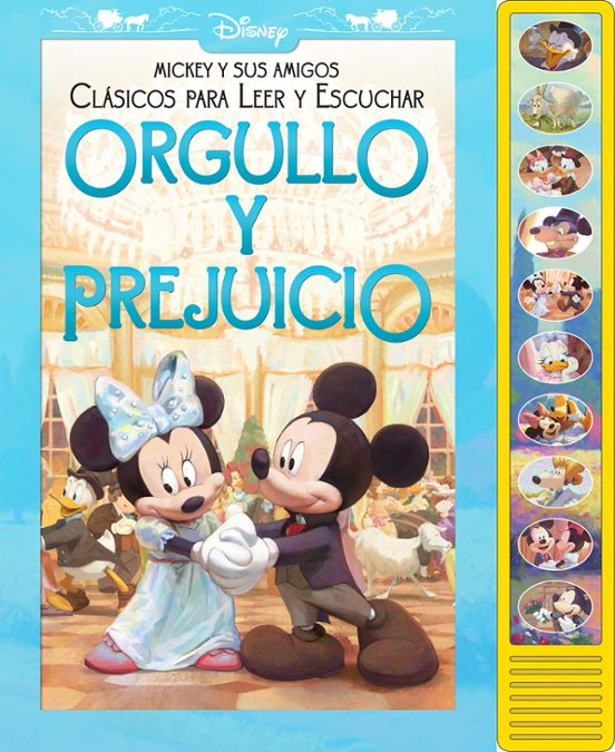 10 botones Disney Mickey y amigos orgullo y prejuicio