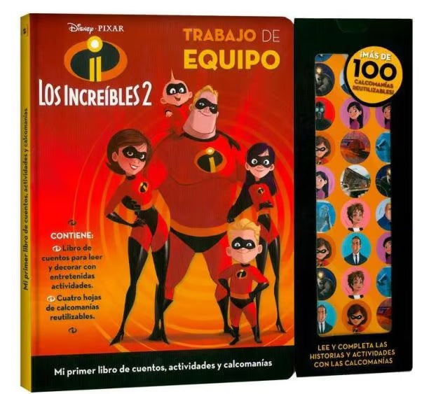 Los Increíbles 2. Mi primer libro de cuentos, actividades y calcomanías