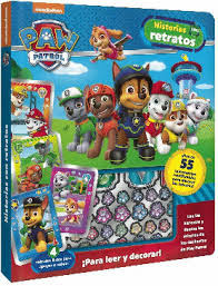 Paw Patrol historias con retratos y calcomanías