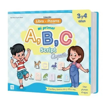 Libro Pizarra A,B,C Script Coquito