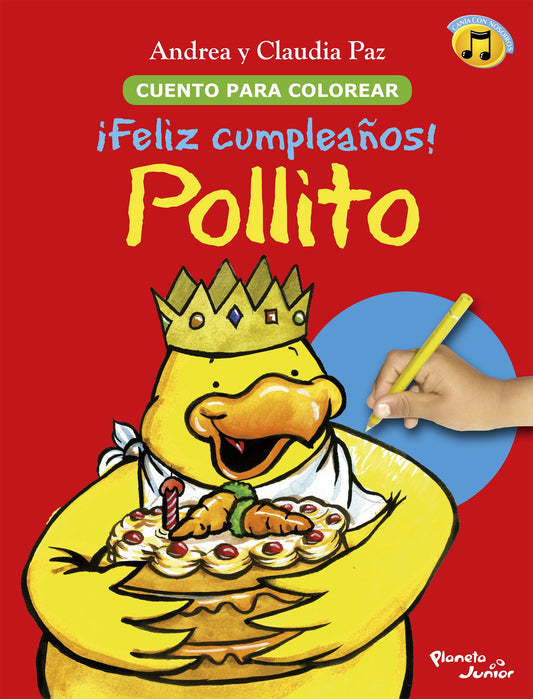 Feliz cumpleaños, pollito. Para colorear