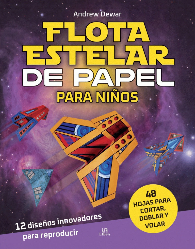 Flota estelar de papel para niños