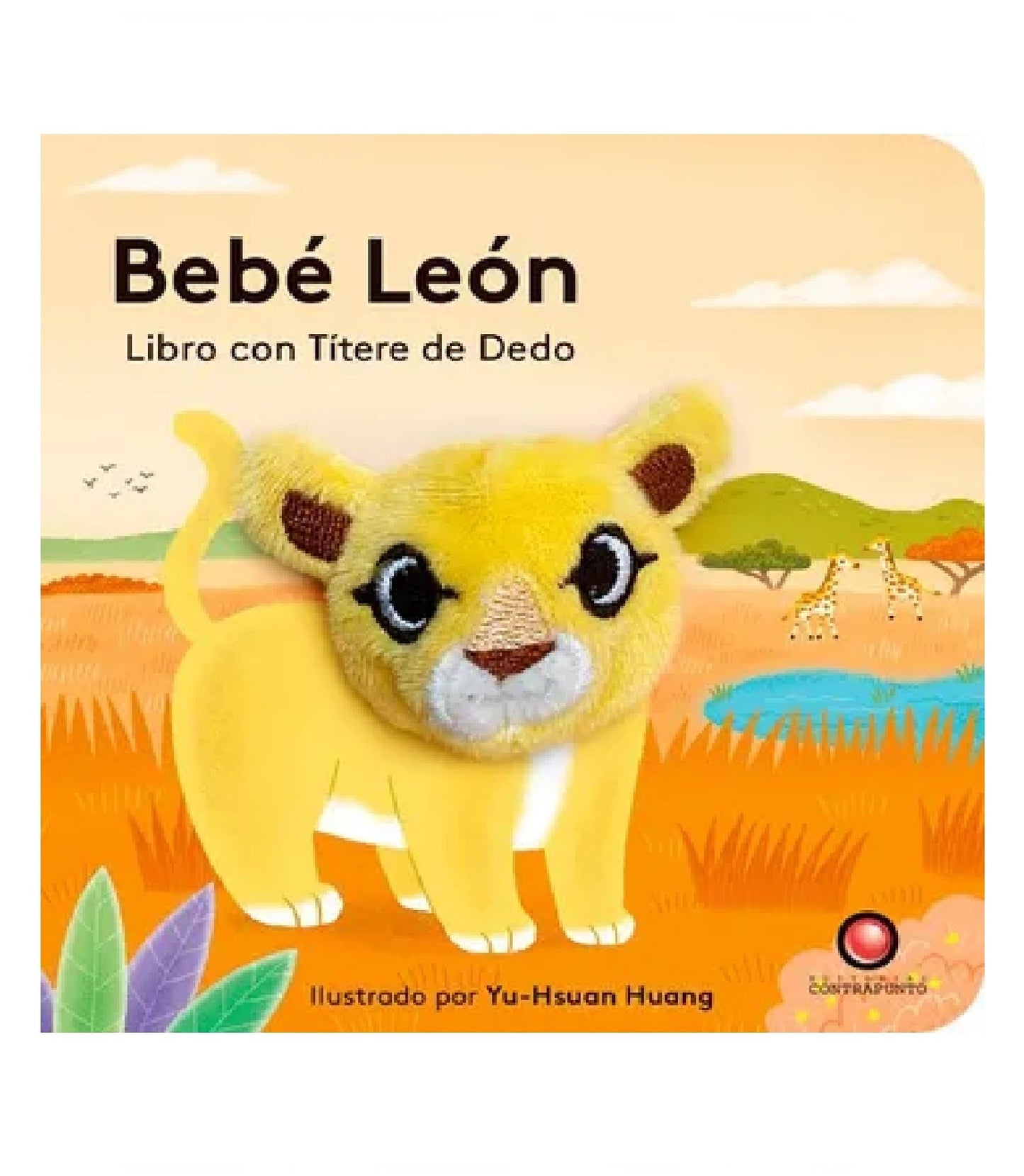 Libro con titere de dedo - bebe leon