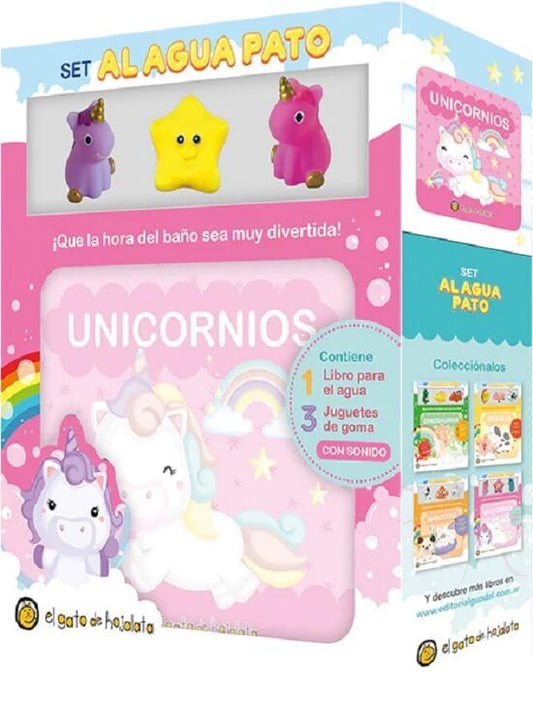 Set al agua pato- Unicornios hermosos