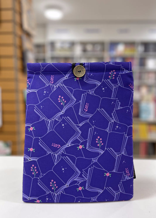Funda libros morados - grande