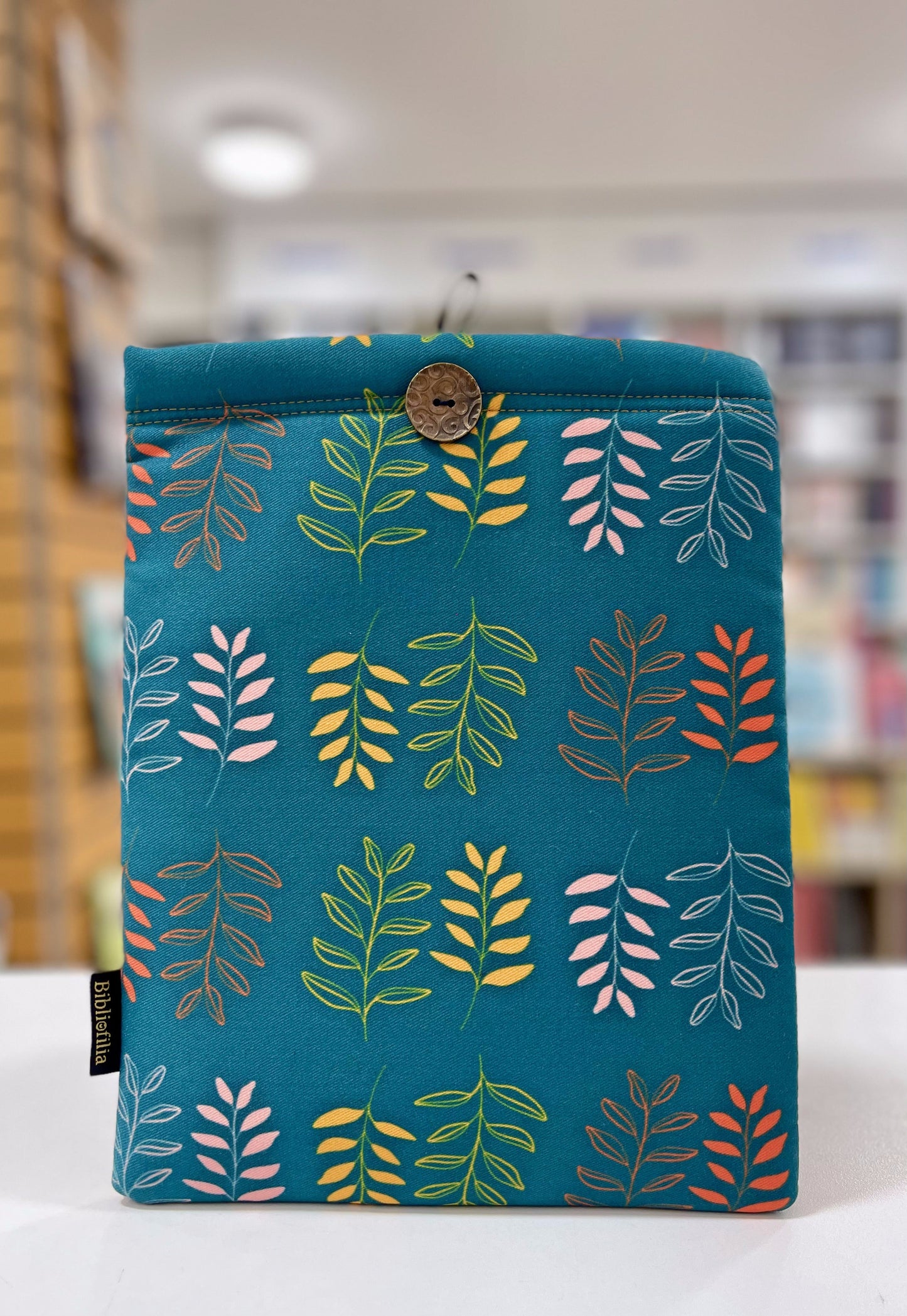 Funda hojas verdes - grande